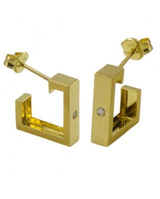 ARO ABIERTO CUADRADO 11x3.5MM CON CIRCONITA.