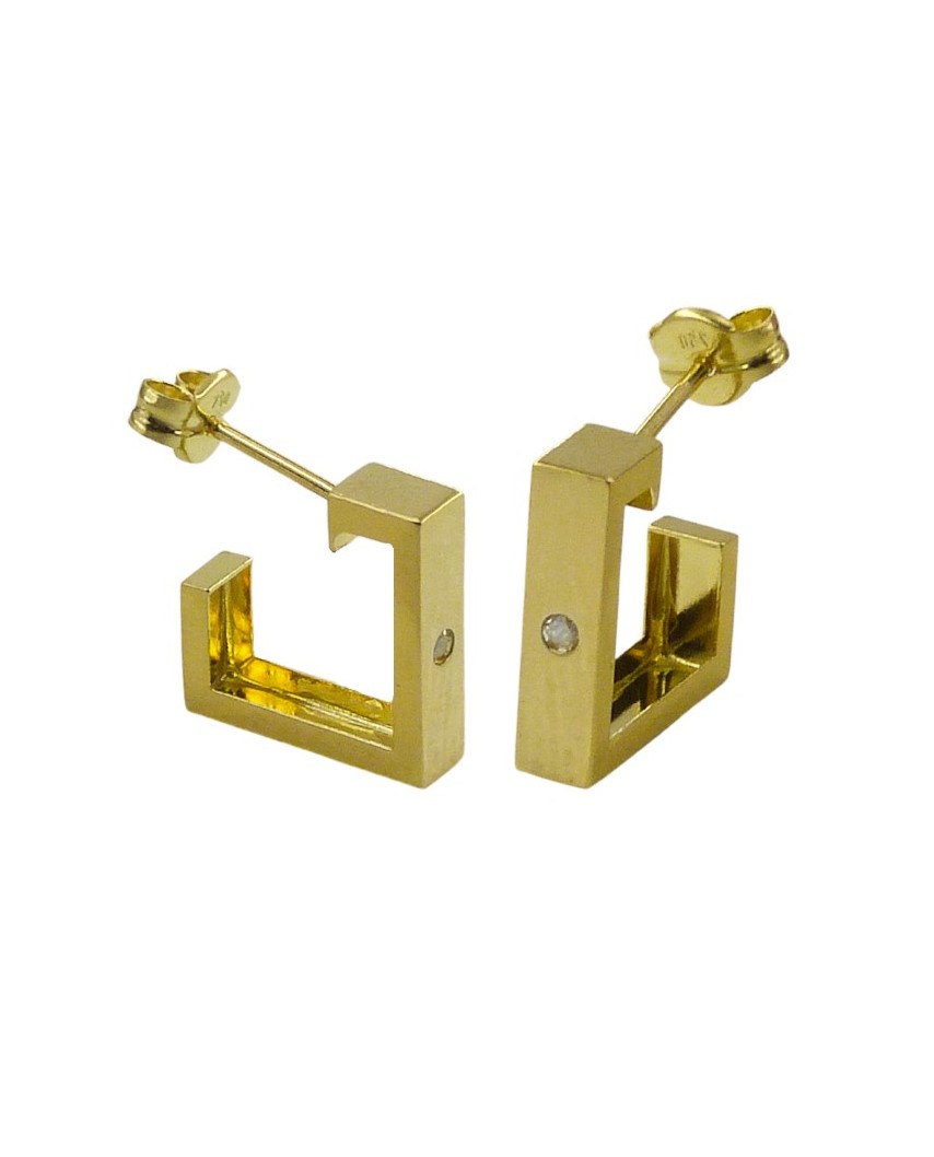 ARO ABIERTO CUADRADO 11x3.5MM CON CIRCONITA.