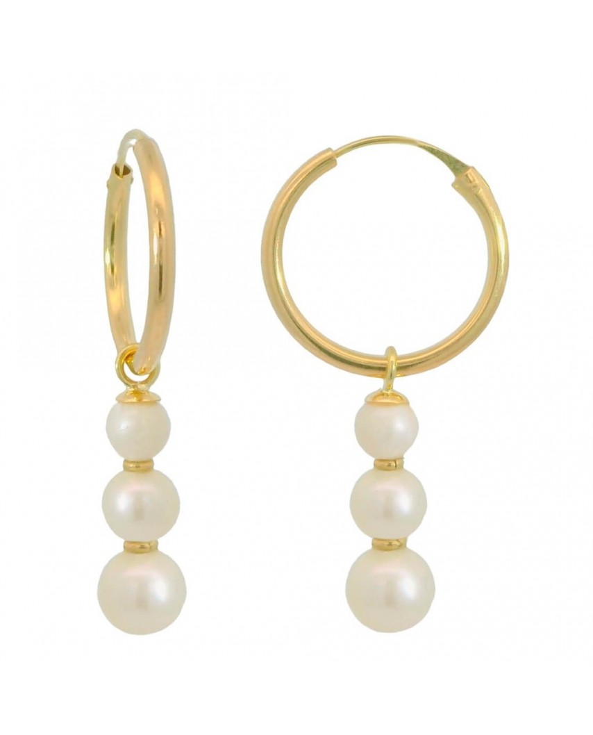 AROS TUBO 17x1.5MM 3 PERLAS DE 3,4 Y 5MM Y SEPARADOR