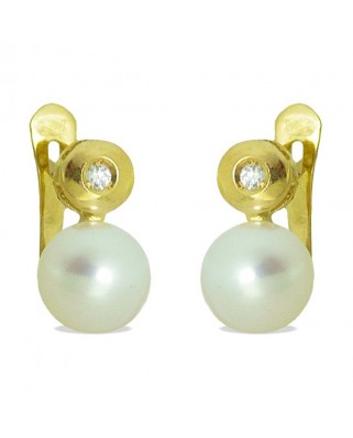 CHATON BRILLANTE 1'5MM 0.04 CT TW PERLA 6MM CATALAN