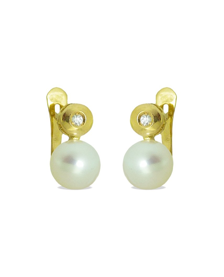 CHATON BRILLANTE 1'5MM 0.04 CT TW PERLA 6MM CATALAN