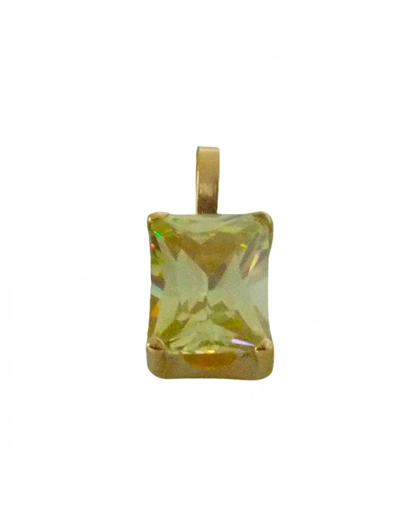 COLGANTE BAGUETTE 6x4MM COLOR CITRINO.