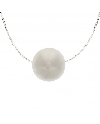 COLGANTE BOLA LISA PASADA 8MM CADENA 45CM