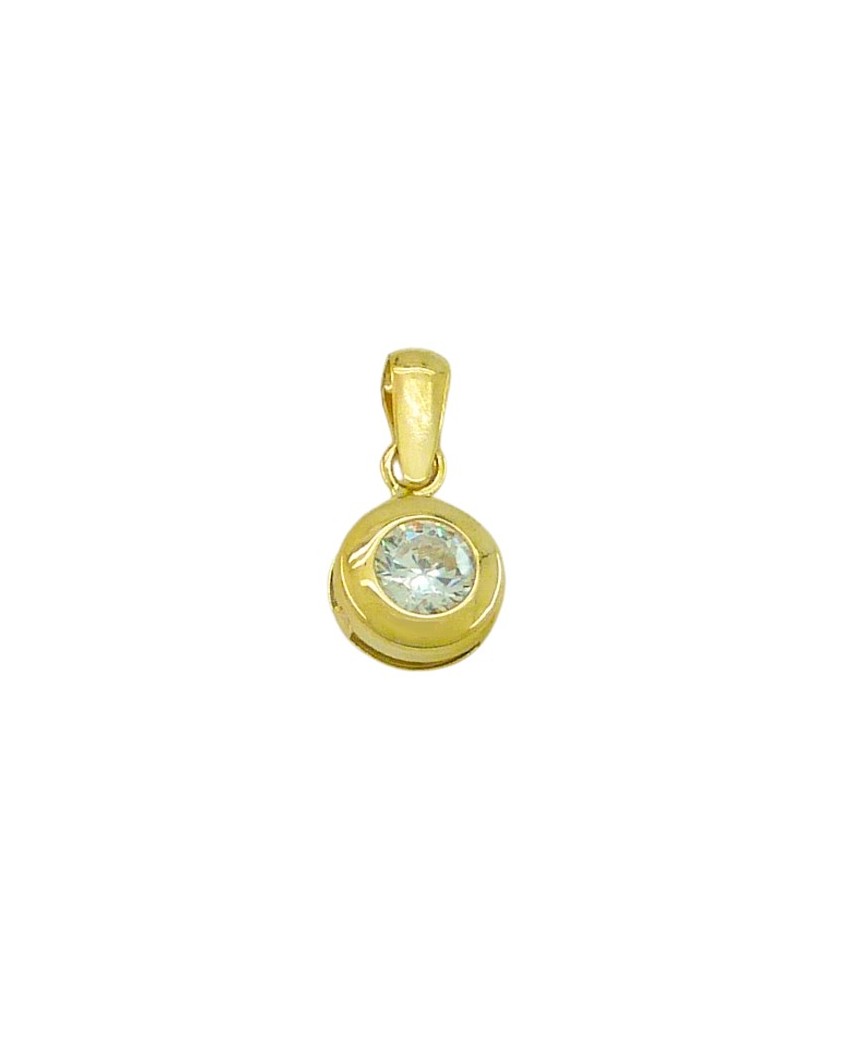 COLGANTE CHATON PIEDRA 4MM CON REASA