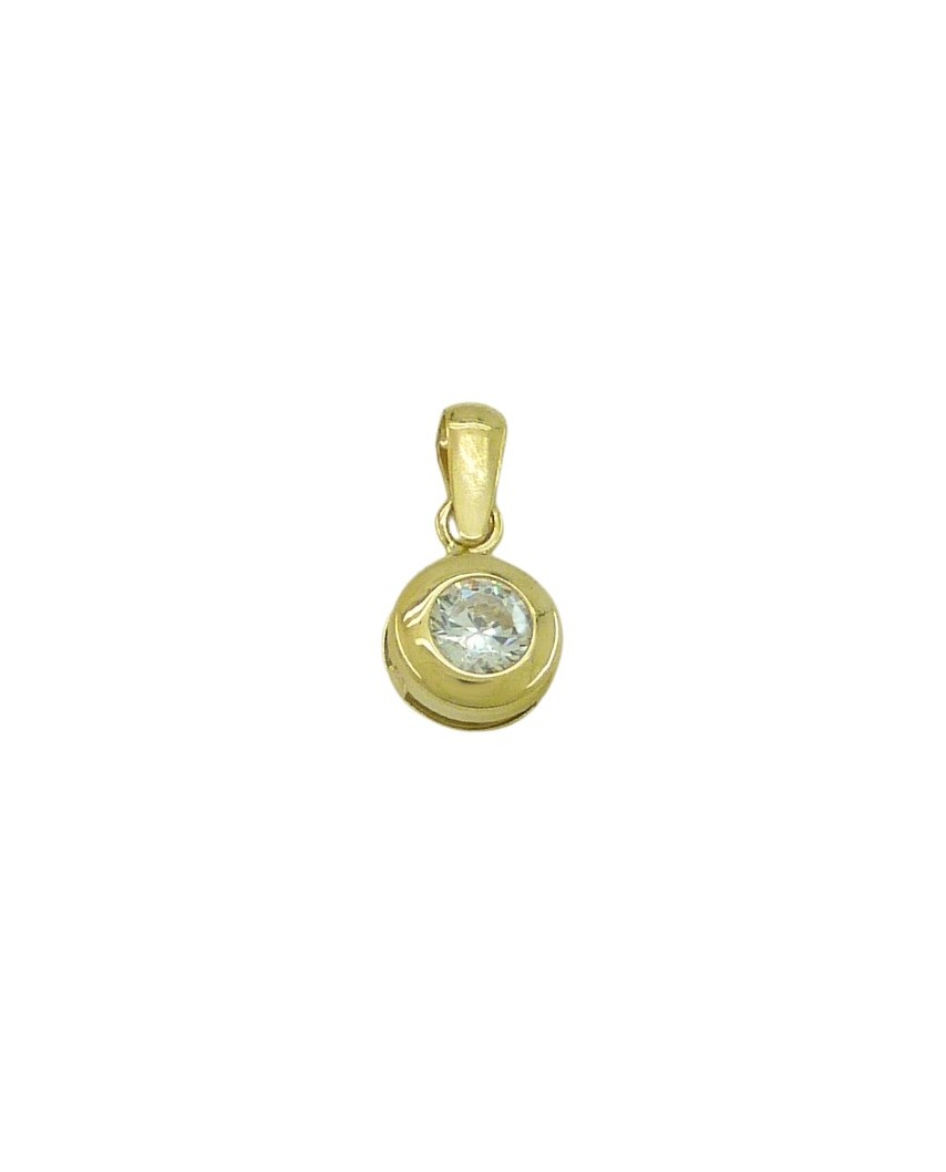 COLGANTE CHATON PIEDRA 5MM CON REASA