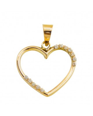 COLGANTE CORAZÓN  CON CIRCONITAS.15MM