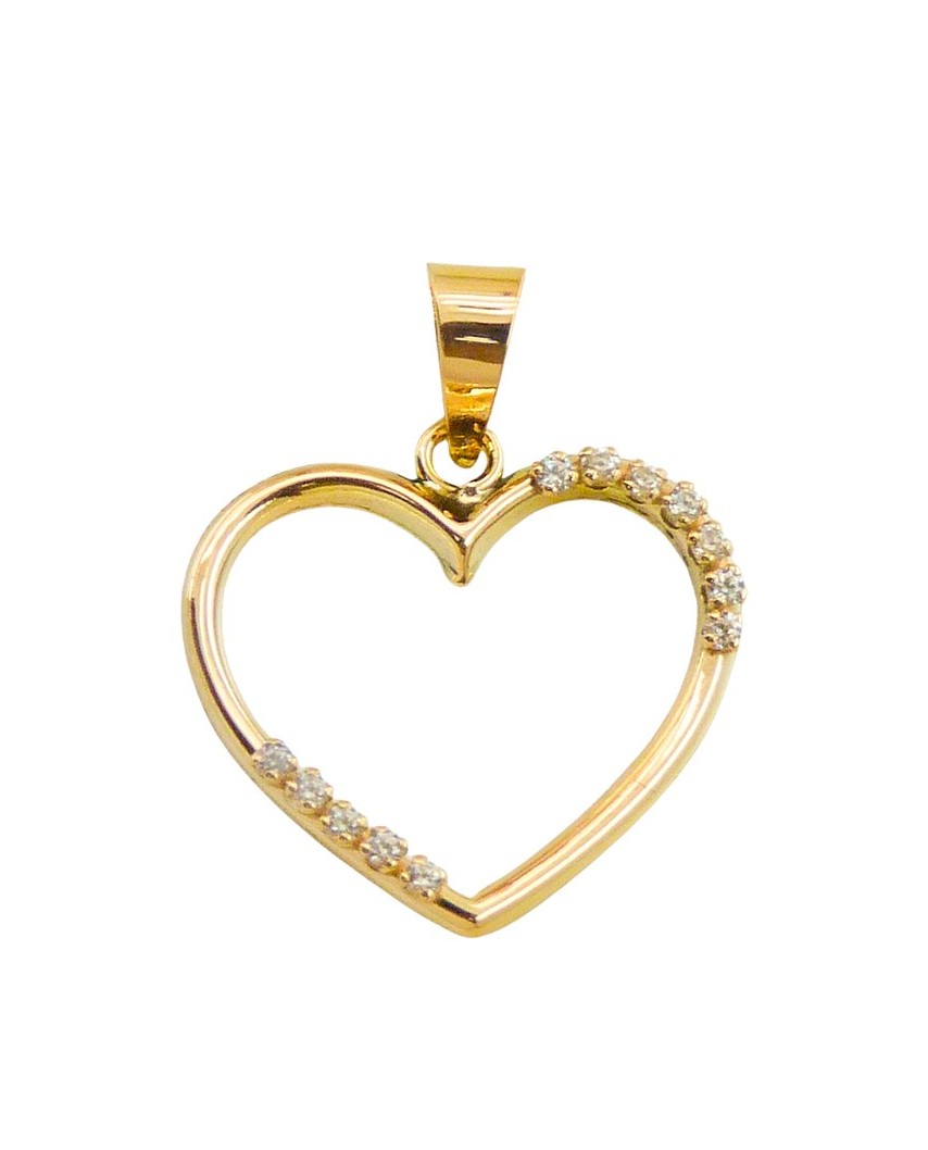 COLGANTE CORAZÓN  CON CIRCONITAS.15MM