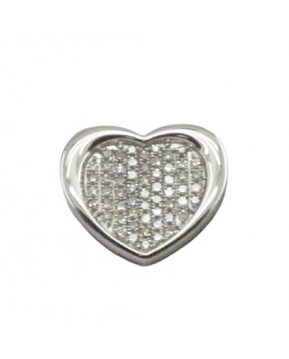 COLGANTE CORAZÓN 12x10MM 58 BRILLANTES 0.16 CT TW H-SI