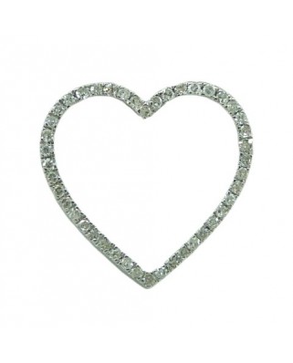 COLGANTE CORAZÓN 15x13MM 44 BRILLANTES 0.14 H-SI