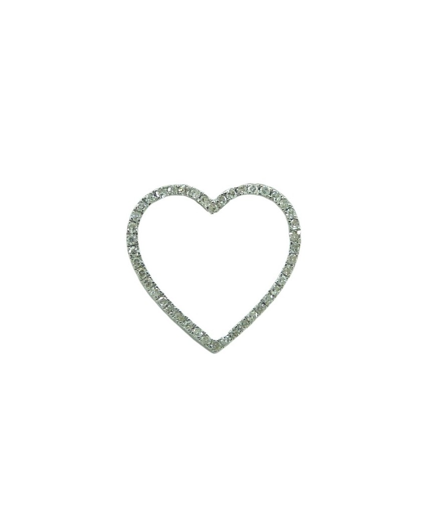 COLGANTE CORAZÓN 15x13MM 44 BRILLANTES 0.14 H-SI