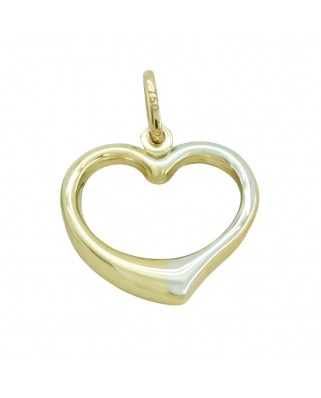 COLGANTE CORAZÓN BICOLOR 18x16MM
