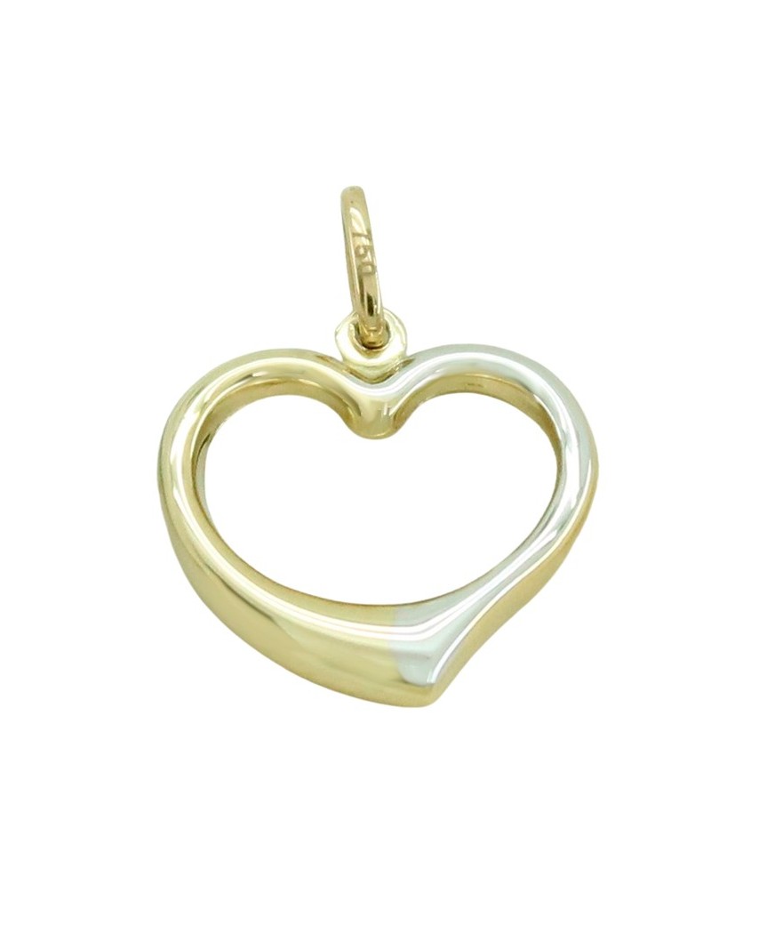COLGANTE CORAZÓN BICOLOR 18x16MM