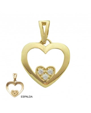 COLGANTE CORAZÓN CON CIRCONITAS.