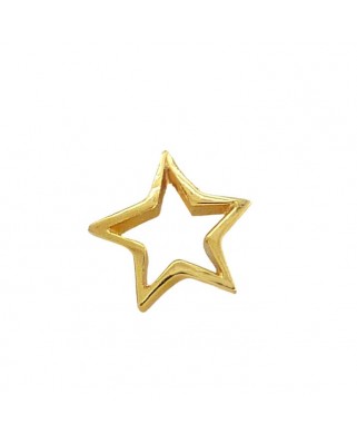 COLGANTE ESTRELLA 9MM ORO AMARILLO.
