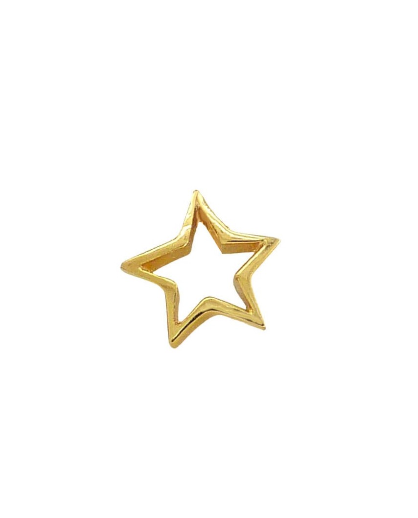 COLGANTE ESTRELLA 9MM ORO AMARILLO.