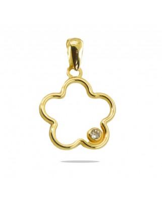 COLGANTE FLOR CON CIRCONITA.14MM.