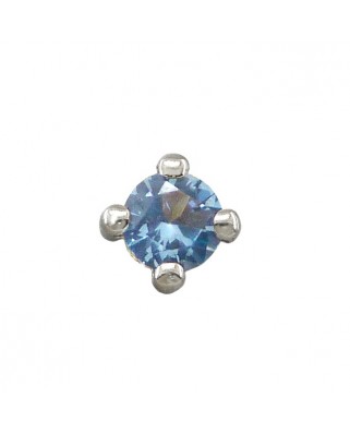 COLGANTE GARRA CIRCONITA AZUL 5MM SIN REASA