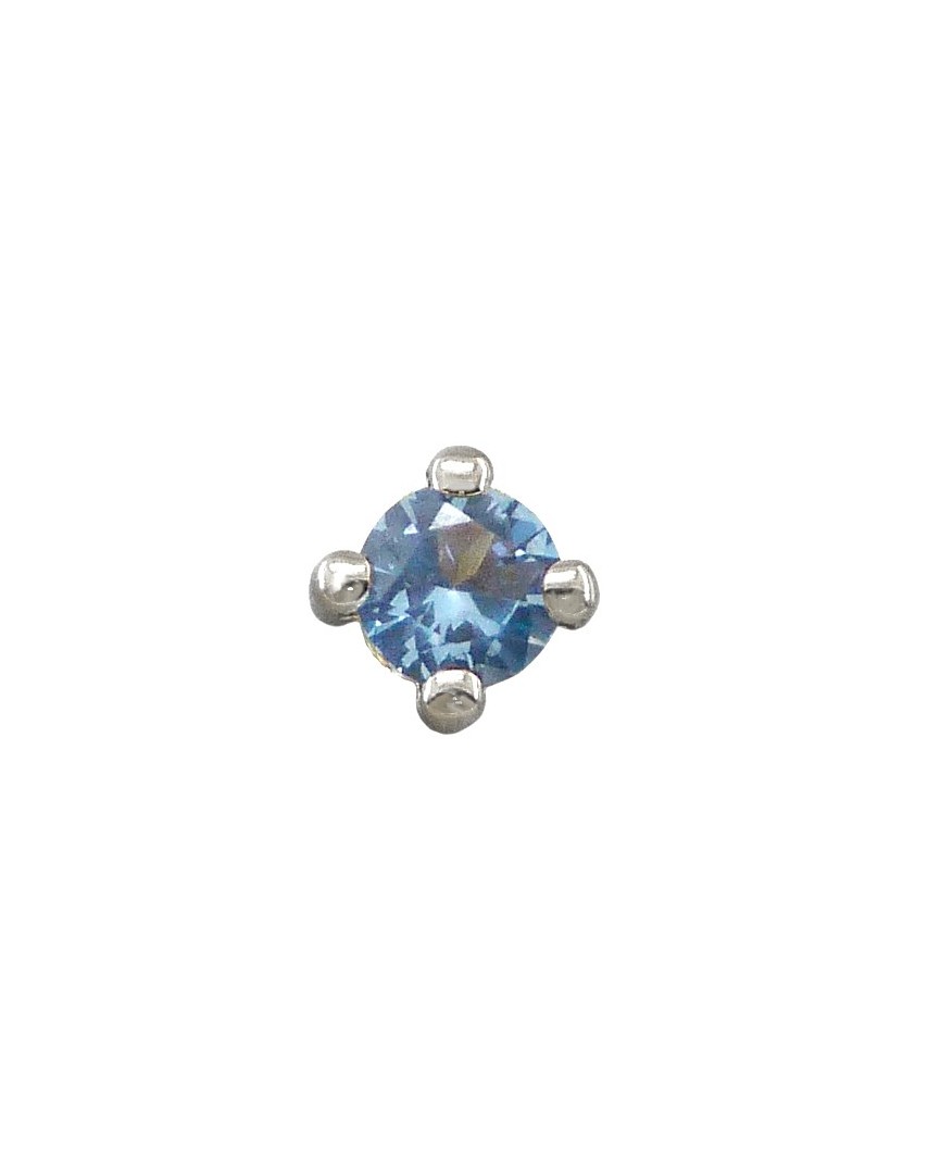 COLGANTE GARRA CIRCONITA AZUL 5MM SIN REASA