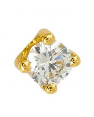 COLGANTE GARRA PIEDRA 5MM SIN REASA