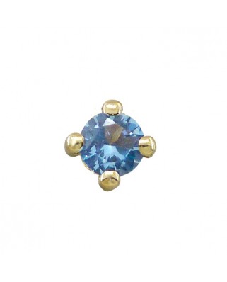 COLGANTE GARRA PIEDRA AZUL 5MM SIN REASA