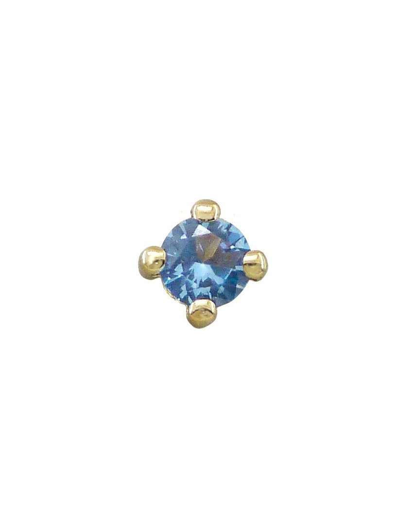 COLGANTE GARRA PIEDRA AZUL 5MM SIN REASA