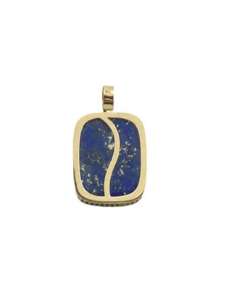 COLGANTE LAPISLAZULI ANTIC  10x8MM