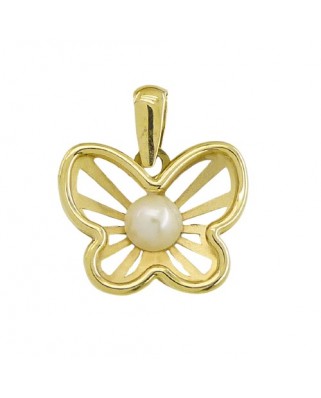 COLGANTE MARIPOSA CALADA 13MM B/4MM