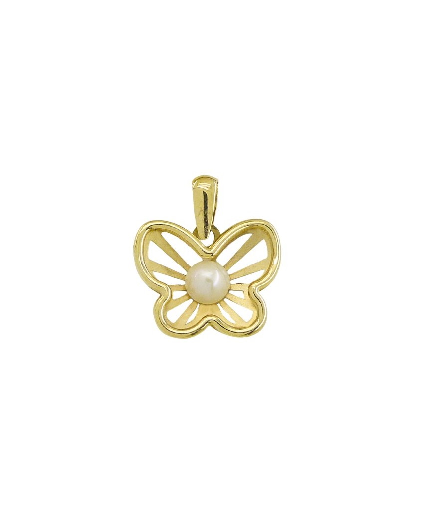 COLGANTE MARIPOSA CALADA 13MM B/4MM