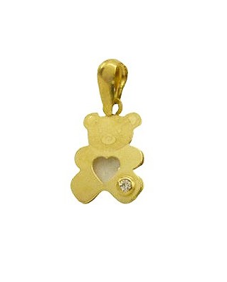 COLGANTE OSO NACAR 16x8MM