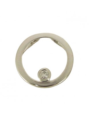 COLGANTE REDONDO 10MM 1 BRILLANTE 0.015 CT H-SI