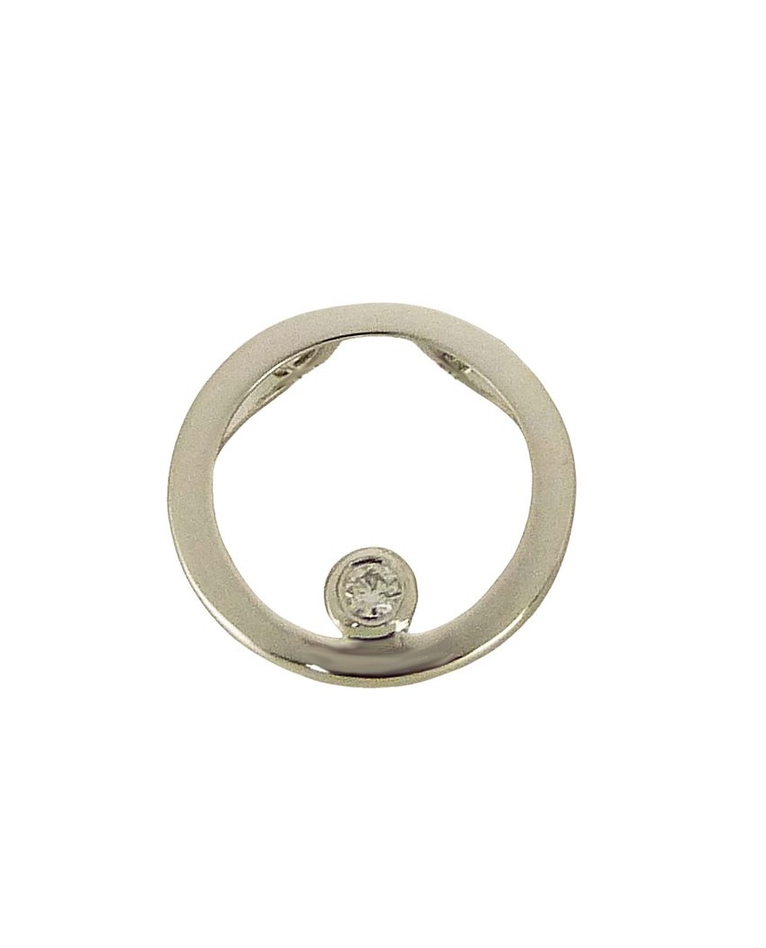 COLGANTE REDONDO 10MM 1 BRILLANTE 0.015 CT H-SI