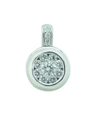 COLGANTE REDONDO 3 BRILLANTES DE 0.012+8 DE 0.123+1/0.065 H-SI
