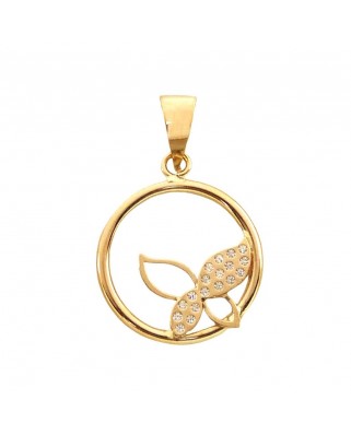 COLGANTE REDONDO FLOR  13MM