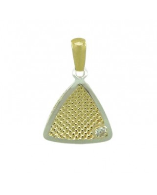 COLGANTE TRIANGULO TEXTURA BICOLOR 12MM