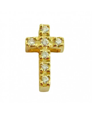 CRUZ 10x6MM 7 BRILLANTES 0.04 CT TW H-SI