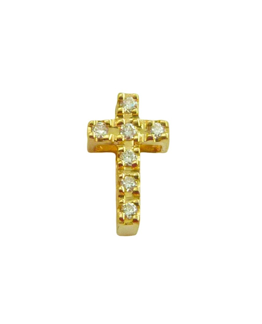 CRUZ 10x6MM 7 BRILLANTES 0.04 CT TW H-SI