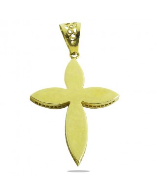 CRUZ CALADA SIN CRISTO REVERSIBLE 38x16MM