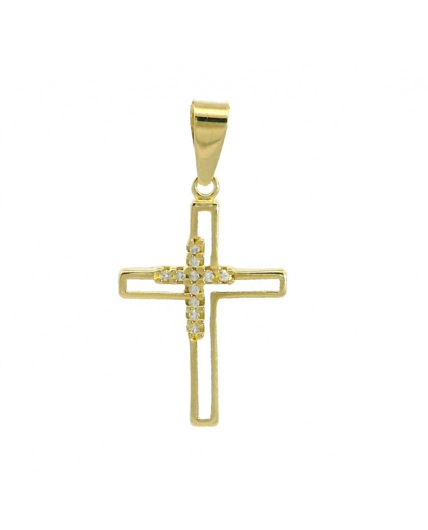 CRUZ CON CIRCONITAS.18x12MM.