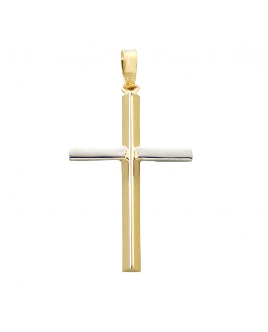 CRUZ SIN CRISTO 29x17MM.BICOLOR