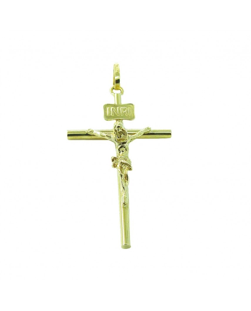 CRUZ TUBO CON CRISTO 20x12x1.5MM