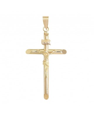 CRUZ TUBO CON CRISTO 32x19x2MM