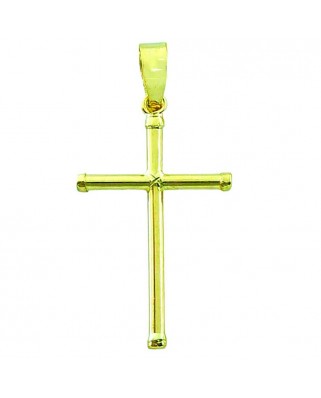 CRUZ TUBO SIN CRISTO 27x16x1.5MM CON TAPON