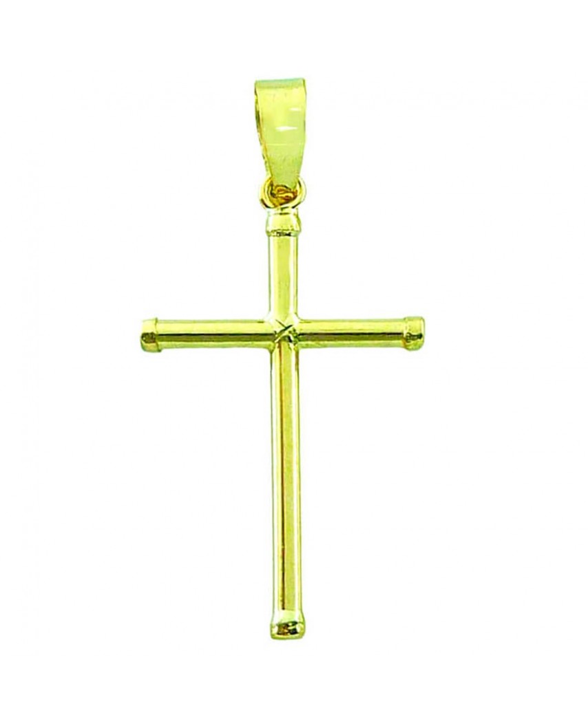 CRUZ TUBO SIN CRISTO 27x16x1.5MM CON TAPON