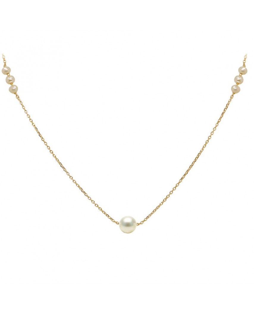 GARGANTILLA 6 PERLAS 3MM Y CENTRAL DE 5/5'5MM.