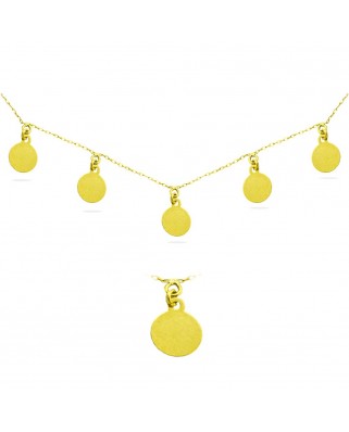 GARGANTILLA DISCOS 6MM LISOS 45CM