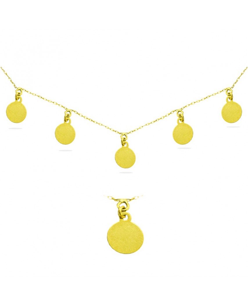 GARGANTILLA DISCOS 6MM LISOS 45CM