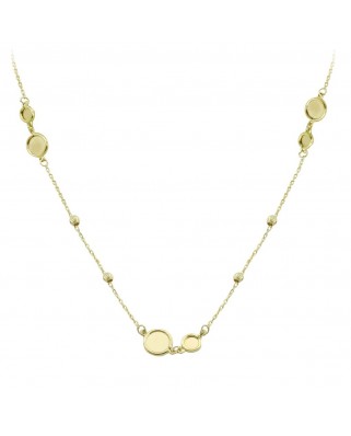 GARGANTILLA DISCOS Y BOLAS TALLADAS.