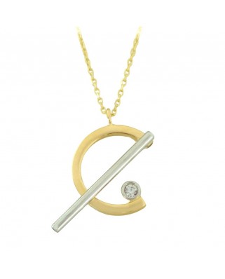 GARGANTILLA MEDIO CIRCULO,BARRA Y CIRCONITA.