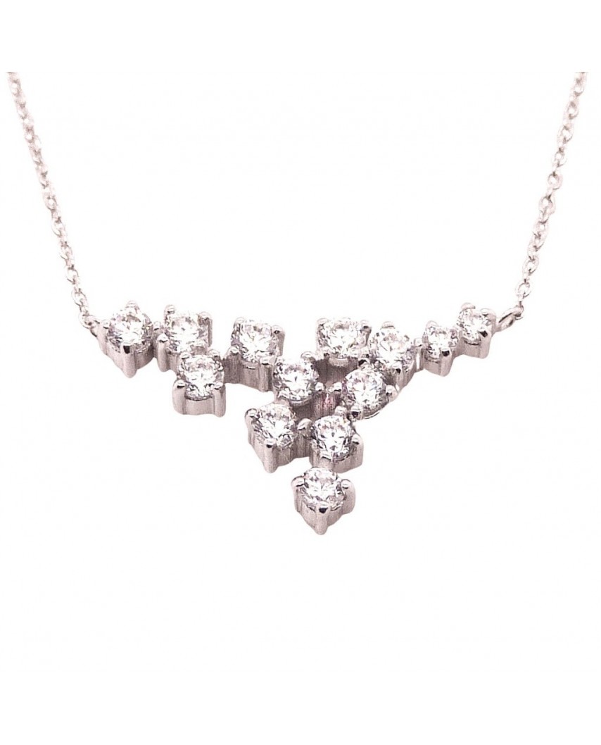 GARGANTILLA PIEDRAS OB CADENA 45CM