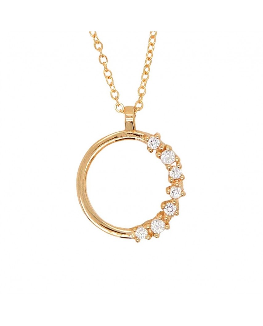 GARGANTILLA REDONDA PIEDRAS CADENA 45 CM